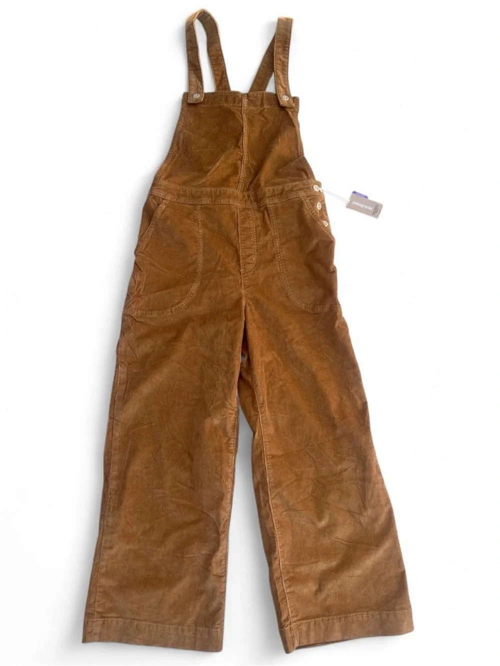 NWT Patagonia Corduroy Stand Up Overalls Size 10 Wide Leg - Picture 1 of 8